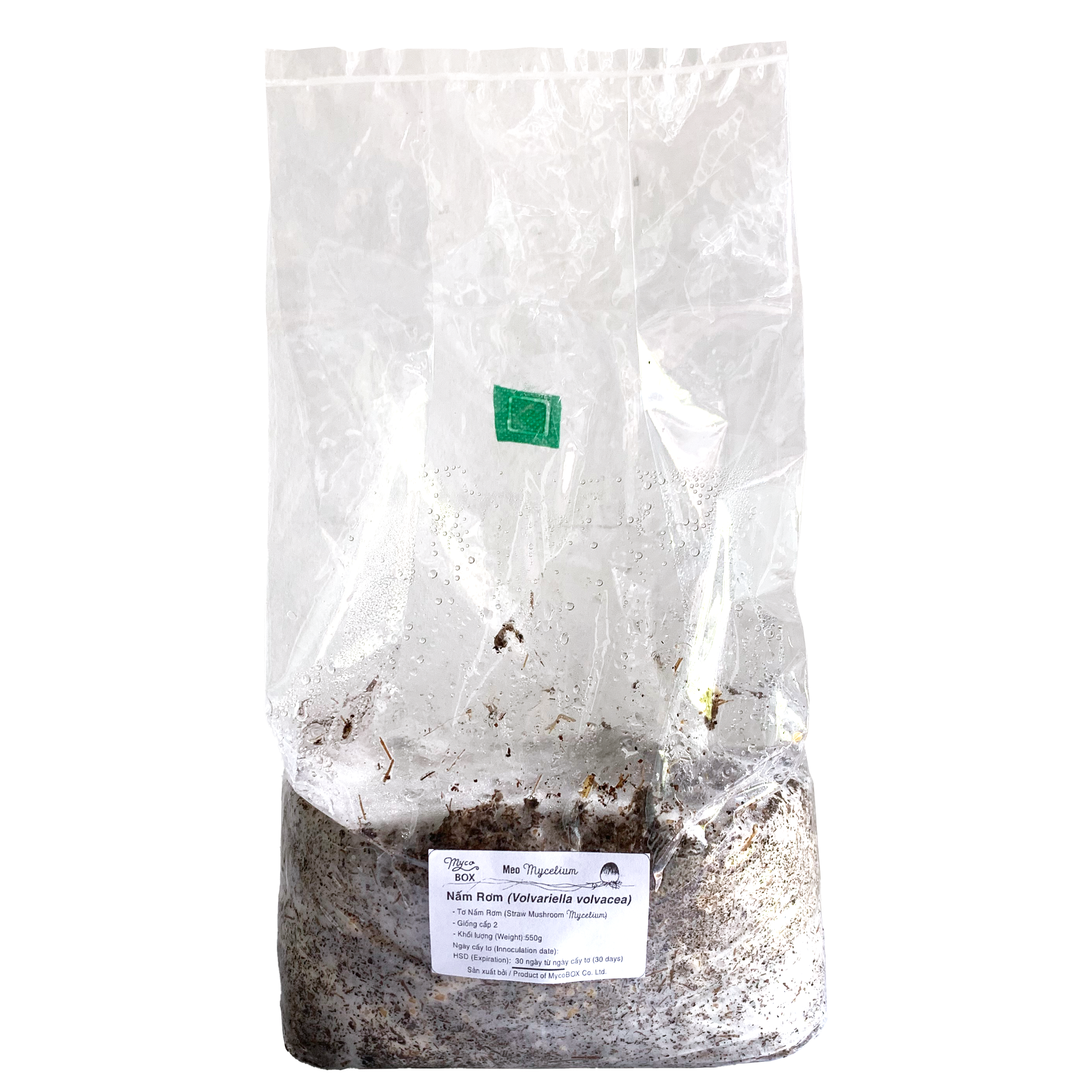 Mycobox - meo giống nấm rơm siêu dinh dưỡng hữu cơ 550g