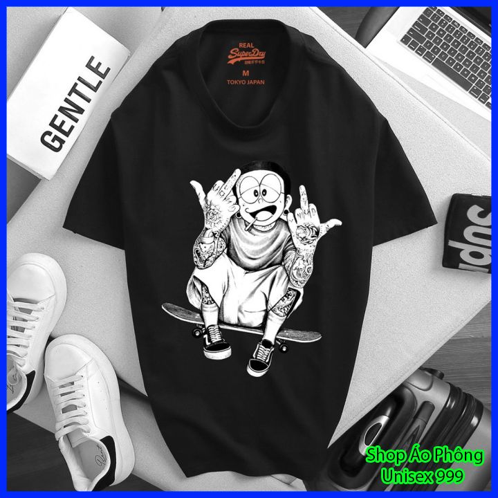 Áo thun nam nữ unisex nobita homie hàng vnxk