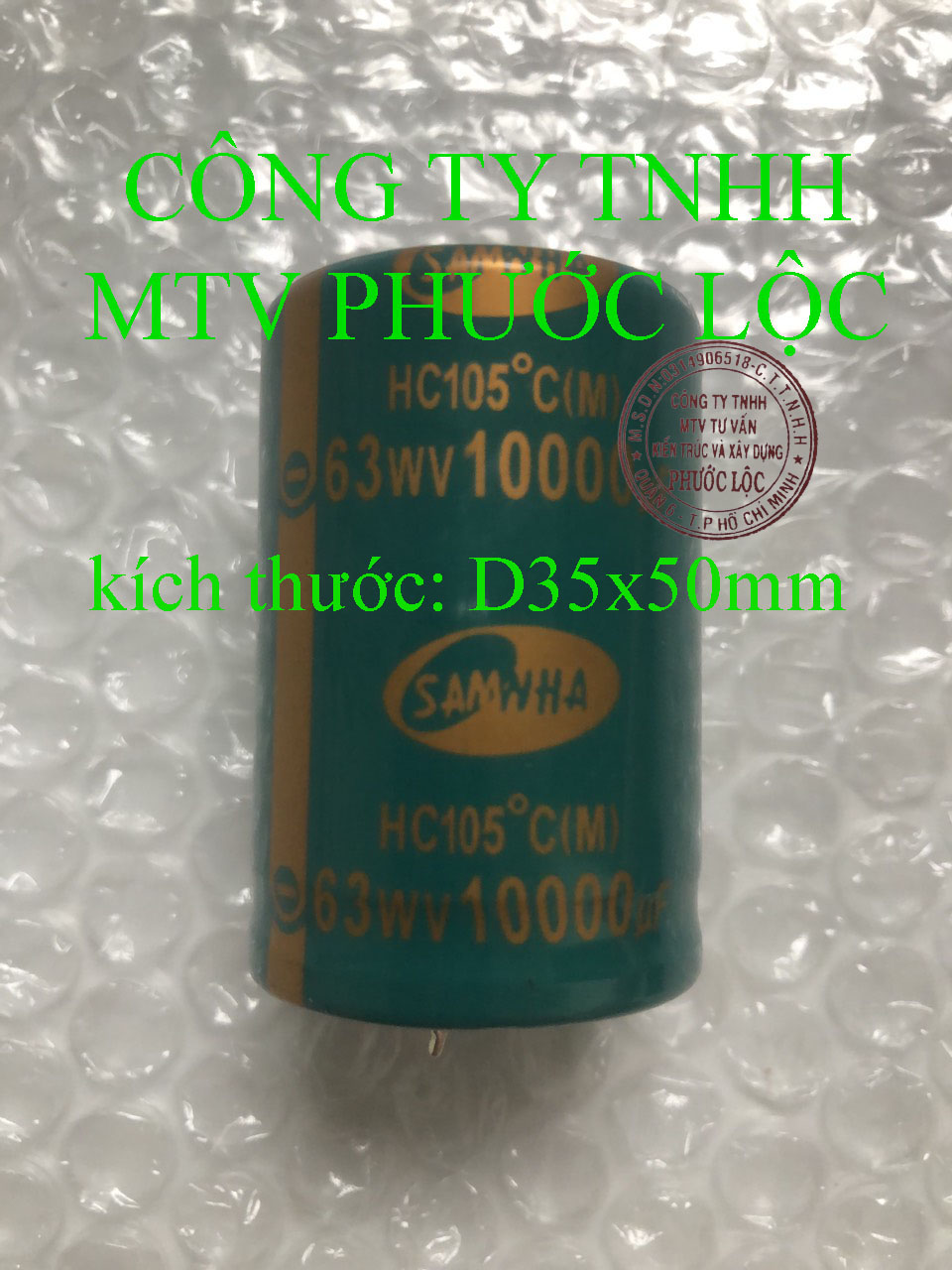 Tụ lọc nguồn amply 63v- 10000 uf- loại tốt