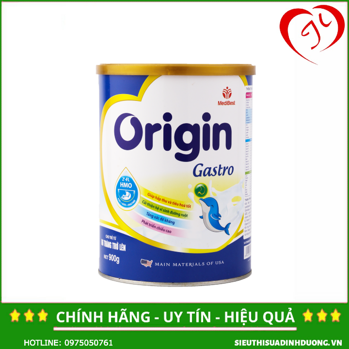 Sữa Origin Gastro 900g Giúp bé hập thụ và tiêu hóa tốt
