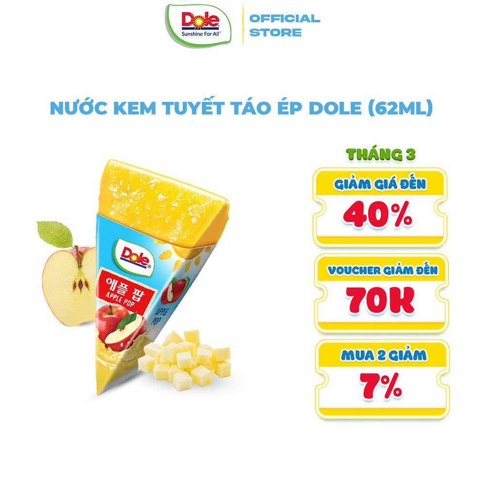 Nước kem tuyết táo ép dole