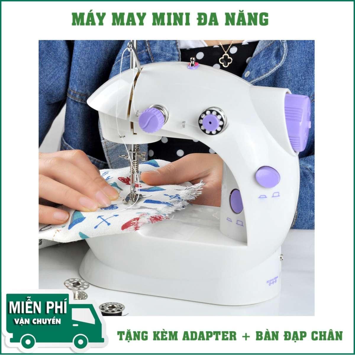Máy May Mini Có Vắt Sổ, có Đôi Ren và 2 Tốc Độ Kiểm Soát 6W, Hoạt Động Êm Ái Dễ Dàng Thao Tác Sử Dụng May Vá Riêng Cho Các Mẹ Tại Nhà.Bảo Hành 1 ĐỔI 1.