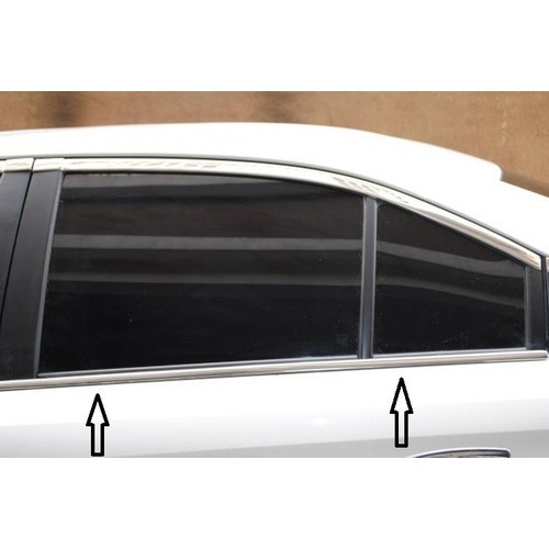 Nẹp 4 chân kính Honda City 2015-2019 inox- nẹp viền chân kính xe hơi