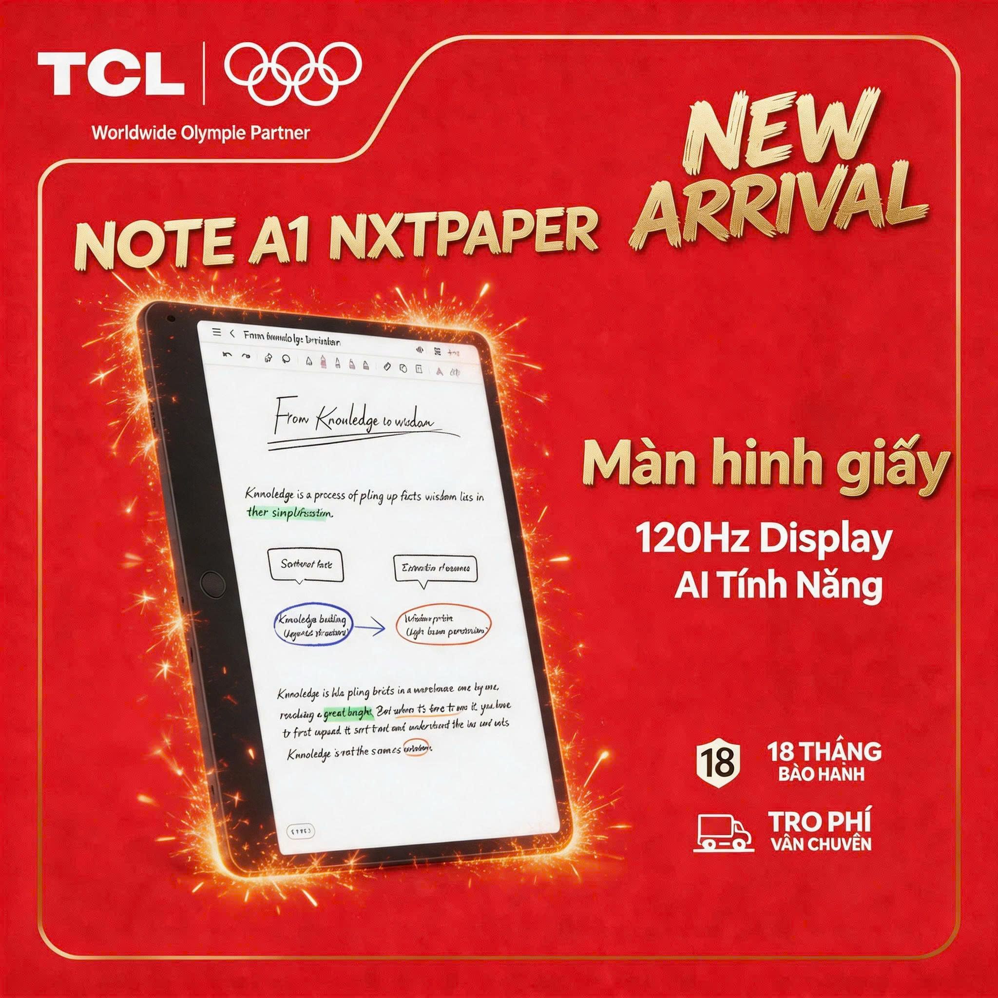 【Tablet NOTE PAPER】Máy tính bảng TCL Note A1 NXTPAPER 11.5inch - Bảng ghi chú, đọc sách như giấy, bảo vệ mắt, hỗ trợ bút T-Pen - Hàng mới ra mắt - Bảo hành 18 tháng - Hàng chính hãng