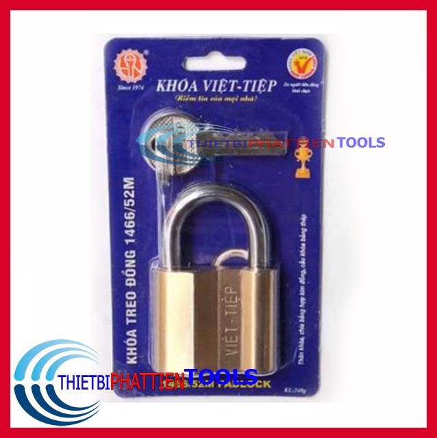 Ổ khóa cửa việt tiệp treo đồng 5 phân 1466/52m chính hãng