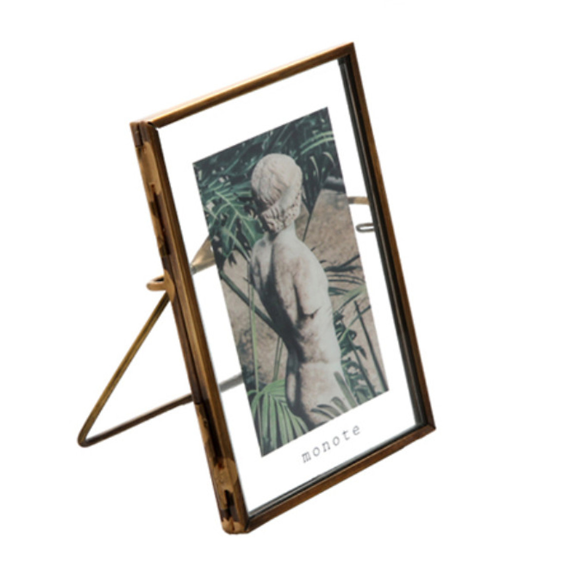 Khung tranh ảnh để bàn trang trí Monote Havana, chất liệu thủy tinh và thép