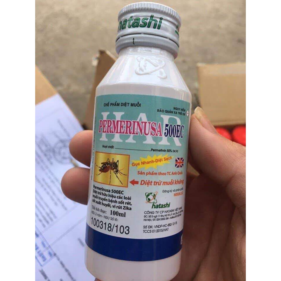 Diệt muỗi Har Permerinusa 100ml diệt muỗi kiến gián hiệu quả diệt côn trùng thuốc diệt nhện trong nhà