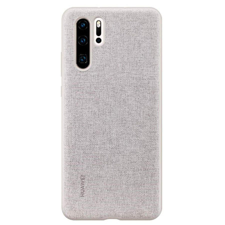 Ốp lưng Huawei P30 Pro Back Cover vân vải chính hãng – Xám Grey