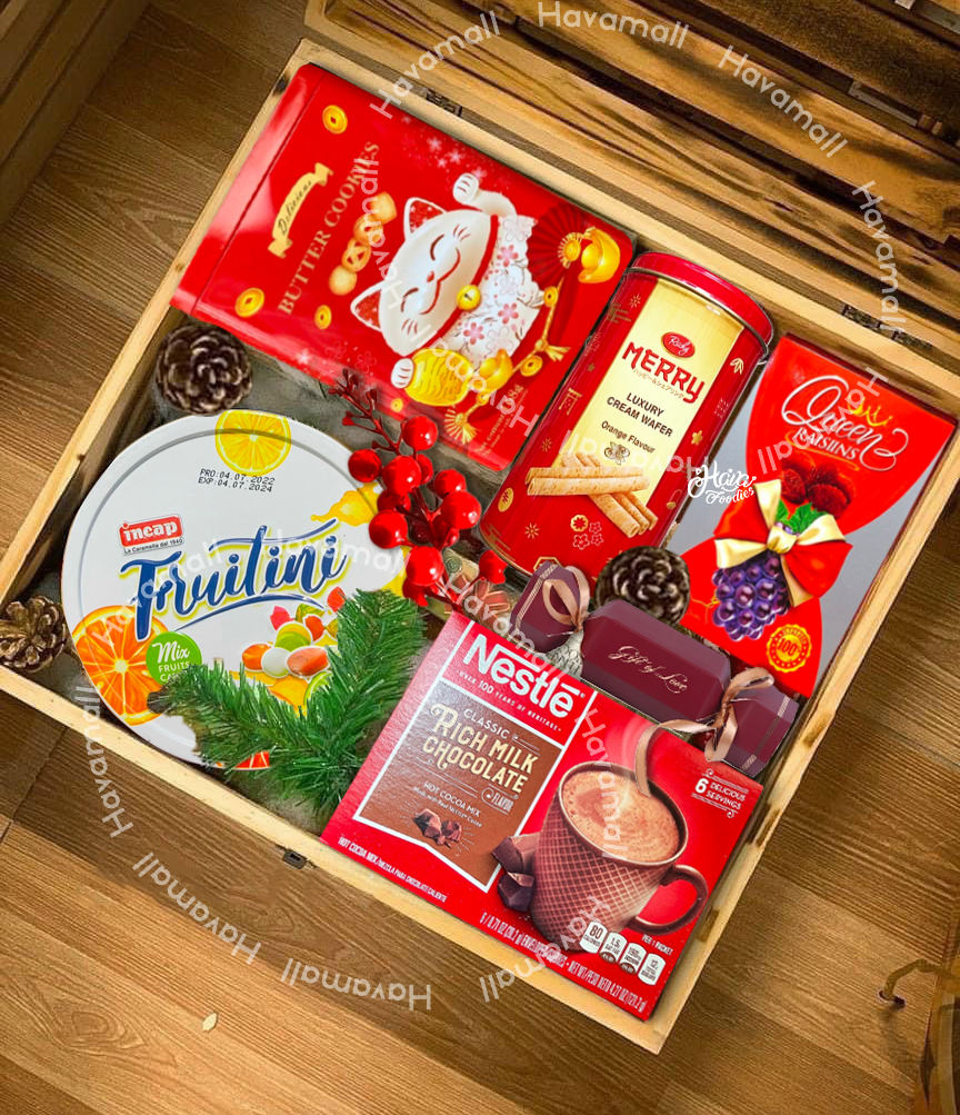 [ HÀNG CÔNG TY NHẬP KHẨU ] Set Quà Tết “Thịnh Vượng” – Hộp 6 Sản Phẩm