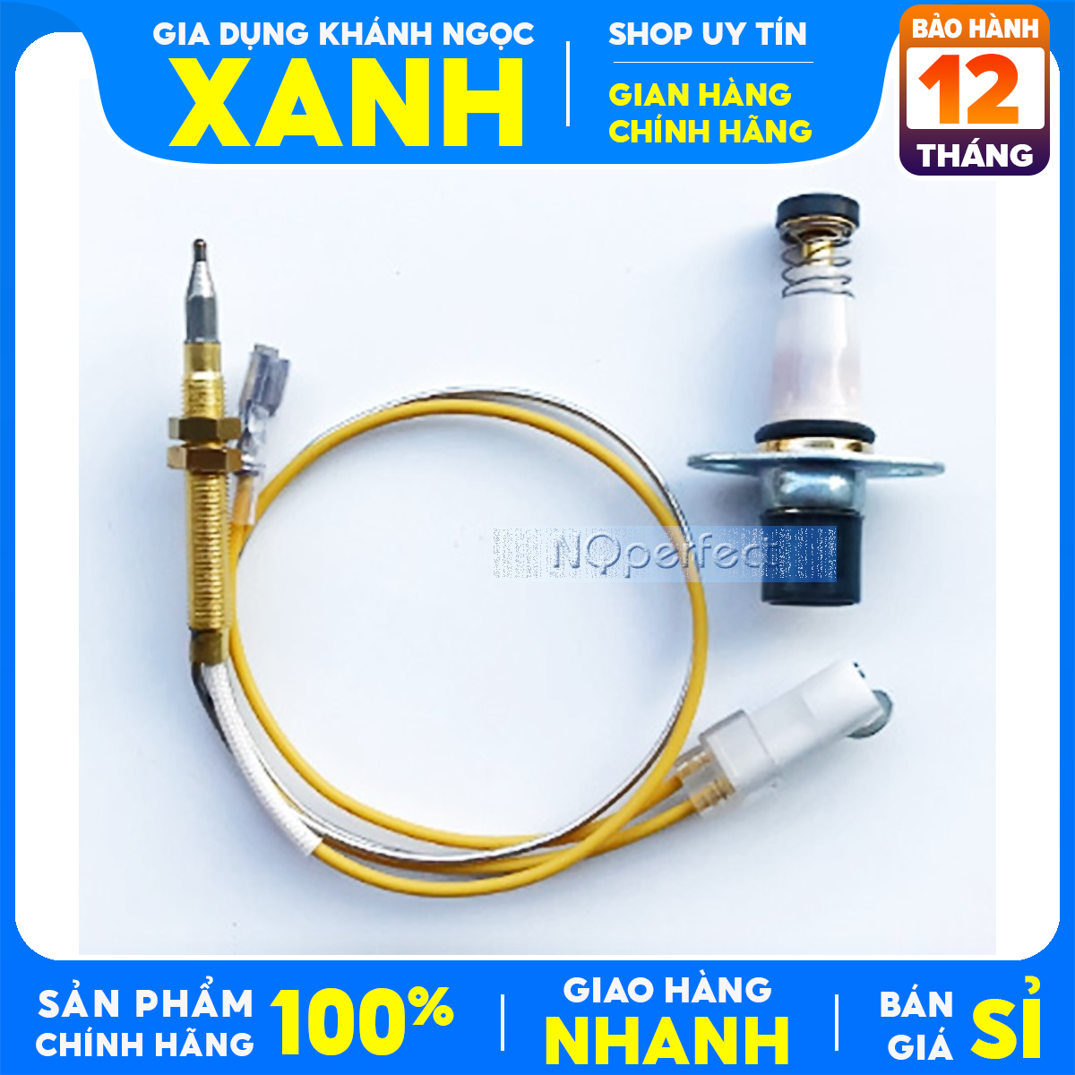 Bộ Dây cảm biến Nhiệt bếp gas+ van điện từ- Cảm ứng đóng mở van,ngắt gá tự động