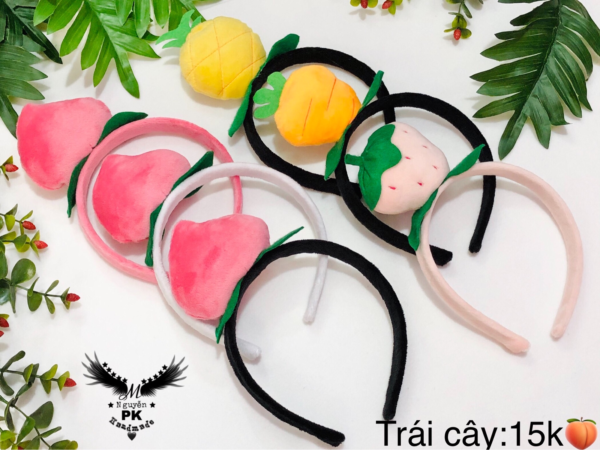 Băng đô cài tóc trái cây