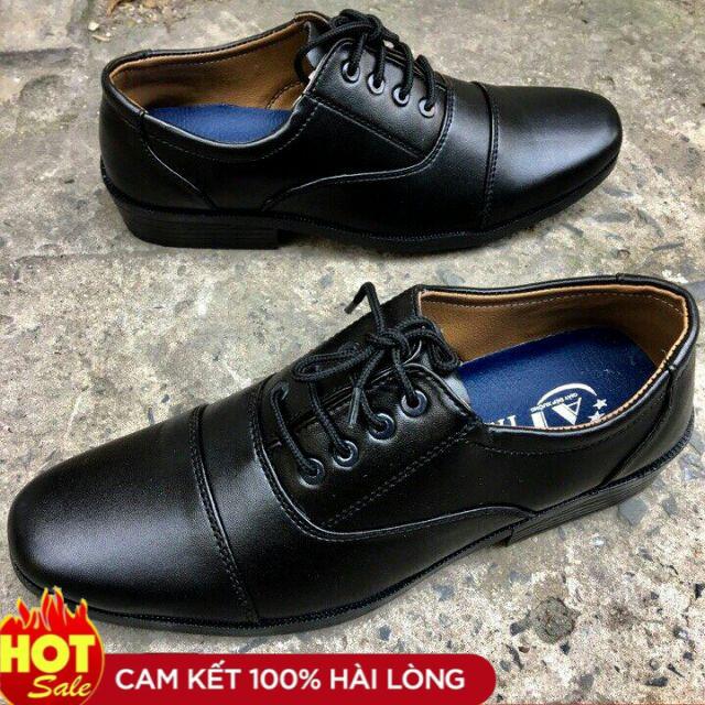 Giày tây sỉ quan nam..buột dây...size từ 39 đến 43...màu đen...đế cao 3cm