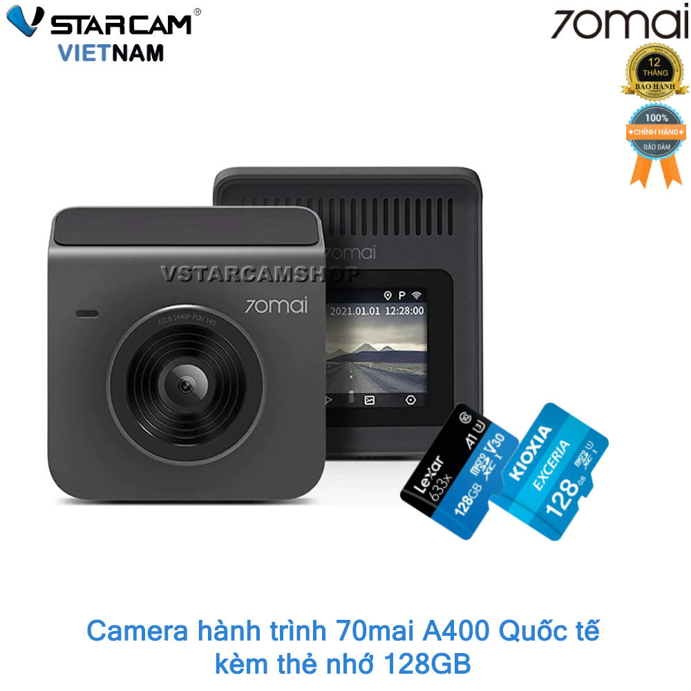 Camera hành trình 70mai Dash Cam A400 bản quốc tế - Bảo hành 12 tháng