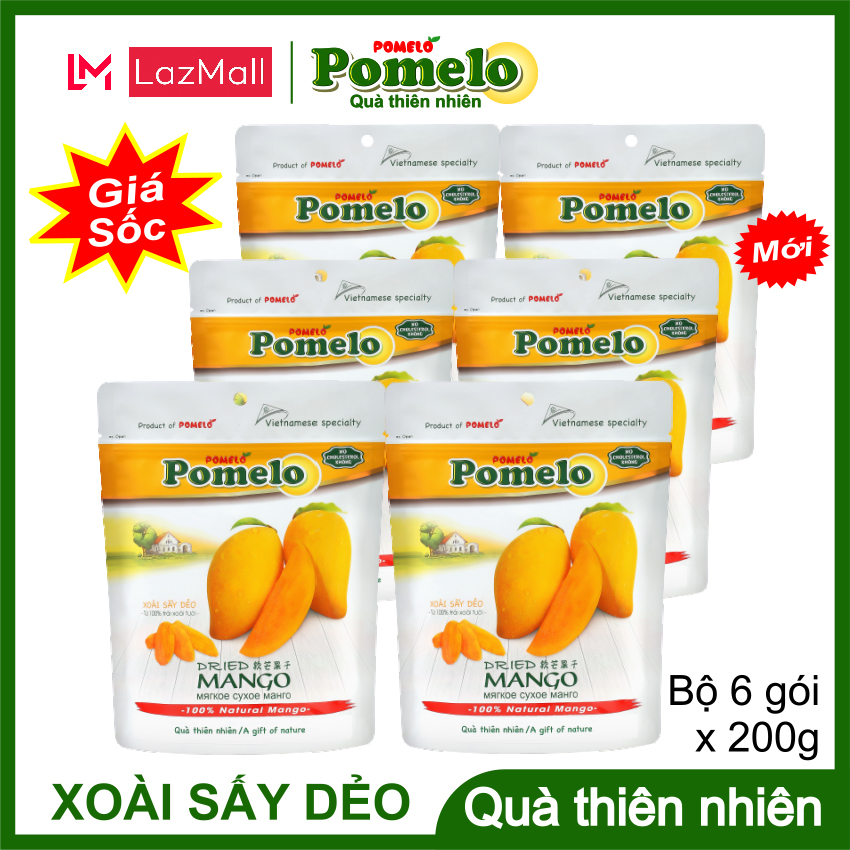 Xoài sấy dẻo pomelo - soft dried mango - trái cây sấy - đặc sản