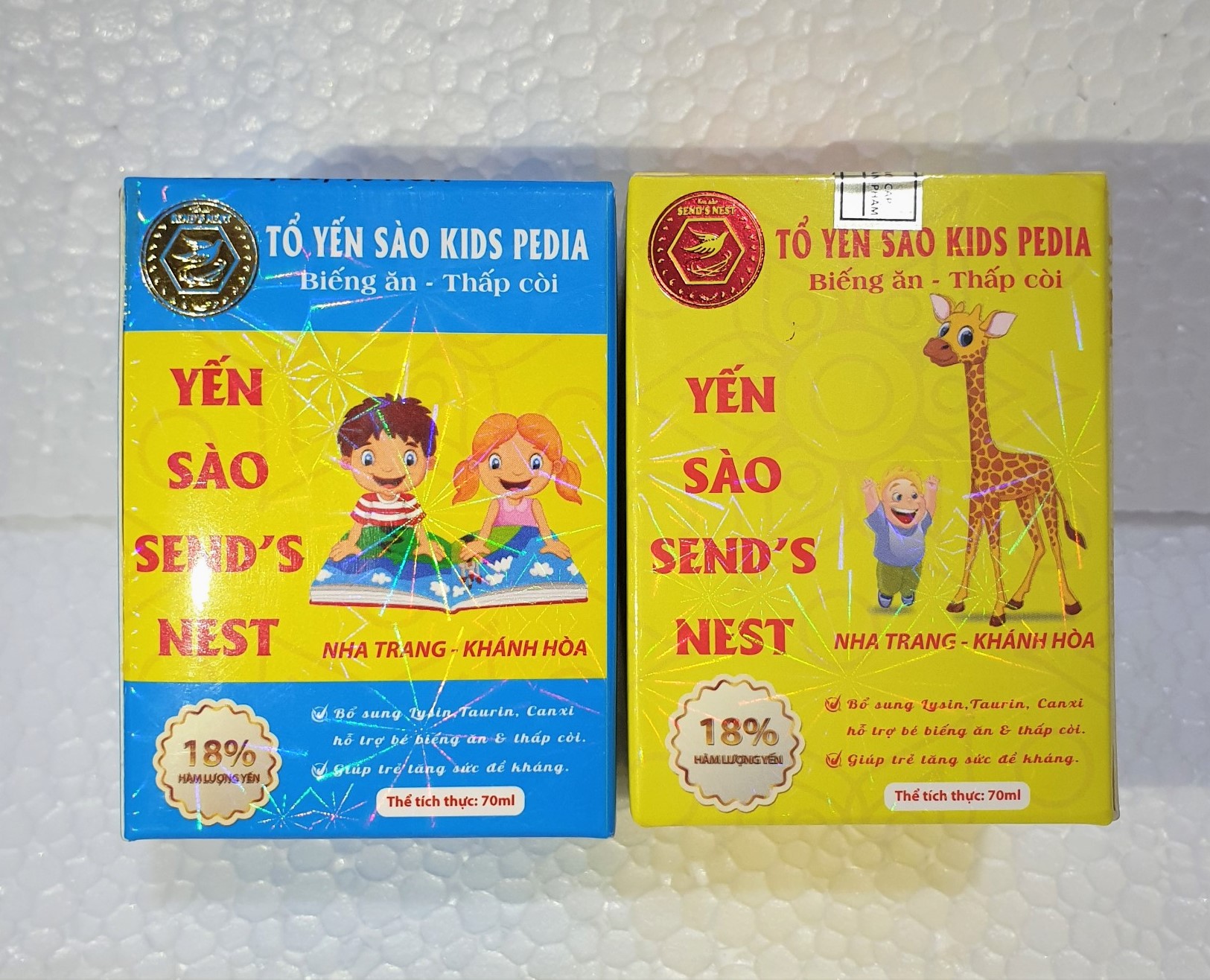 TỔ YẾN SÀO KIDS PEDIA+ SENDS NEST CHO BÉ BIẾNG ĂN VÀ THẤP CÒI (18% YẾN TỔ)
