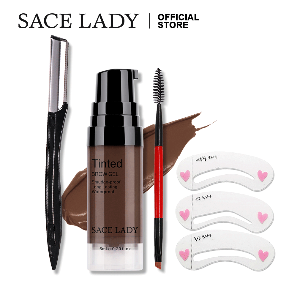 Gel kẻ mày lâu trôi SACE LADY 24H lông mày không thấm nước 6ml