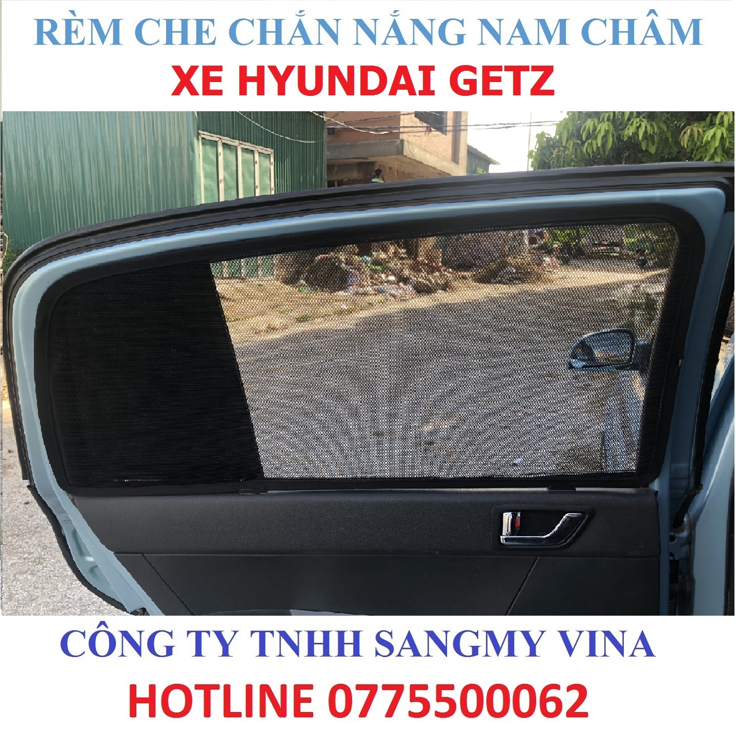 Rèm che nắng nam châm hyundai getz