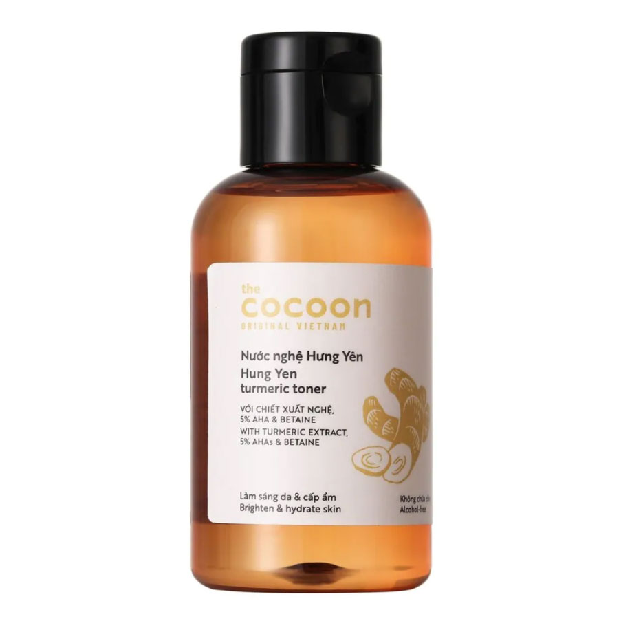 Toner nước nghệ Hưng Yên cocoon 140ml sáng mịn da làm dịu da