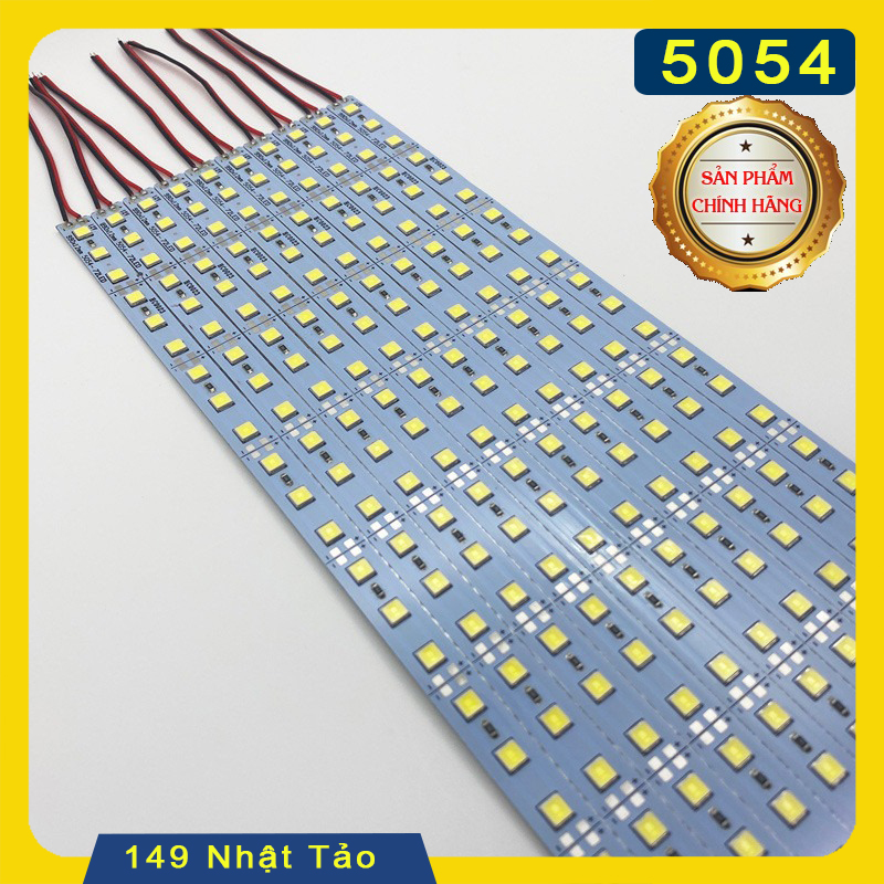 Combo 10 cây led thanh 12v 5054 dài 1m 72 leds/m siêu sáng siêu bền