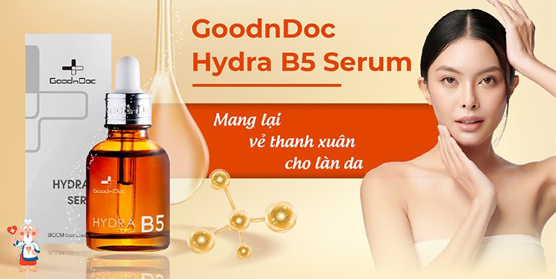 Serum goodndoc dưỡng ẩm, phục hồi da 30ml hydra b5 serum