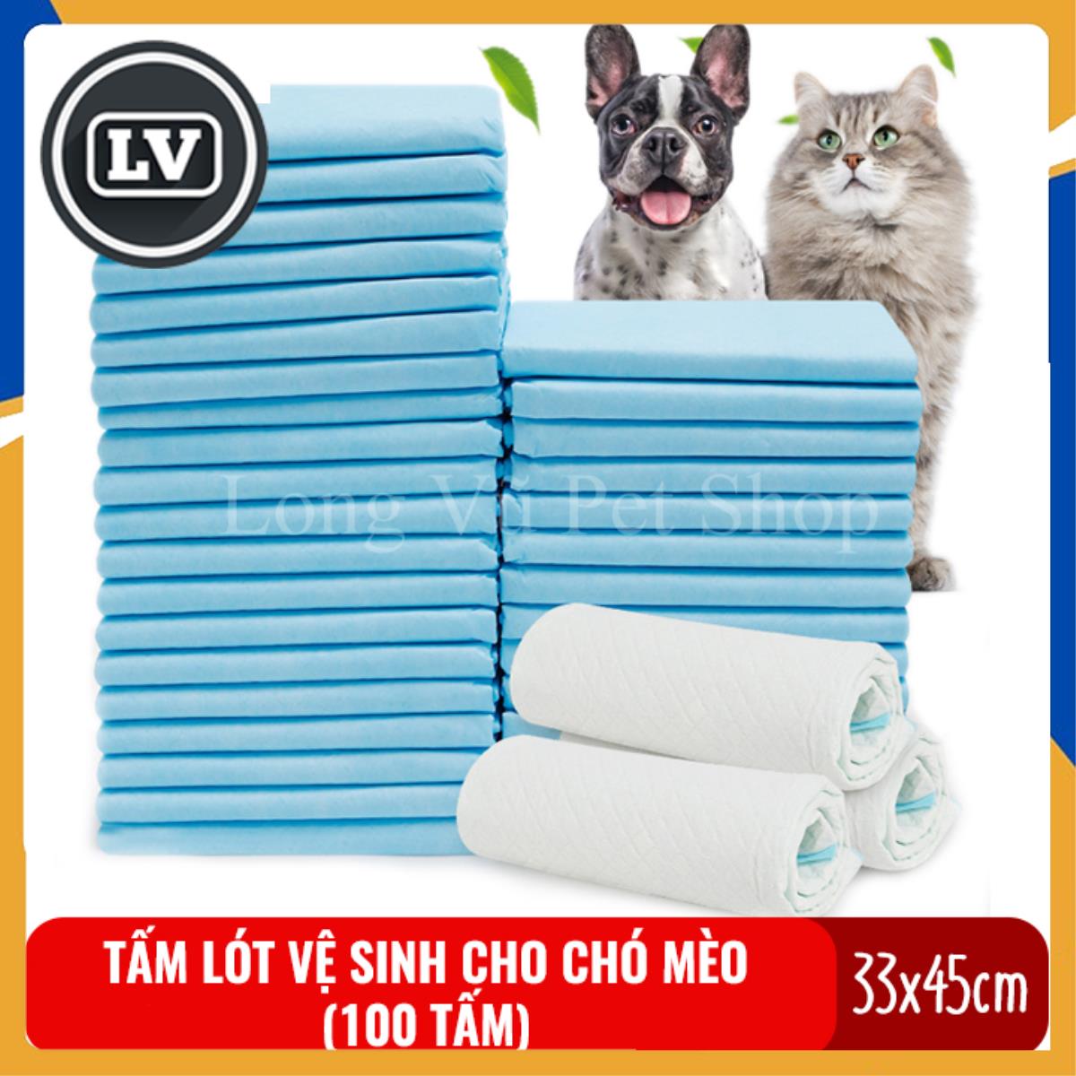 Tấm lót vệ sinh cho chó mèo Long Vũ Pet Shop kích cỡ 33x45cm