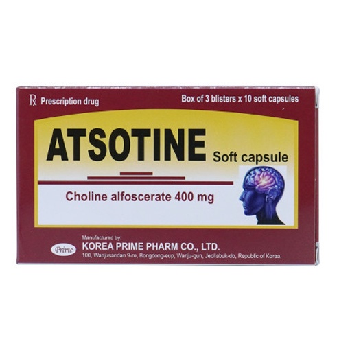 Viên uống Atsotine 400mg hỗ trợ phòng đột quỵ tăng tuần hoàn não