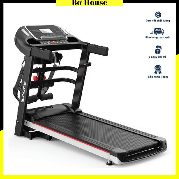 Máy chạy bộ đa năng BoHouse Tặng Kèm đai tập bụng, Máy chạy gia đình gấp gọn - Video thật tại Showroom