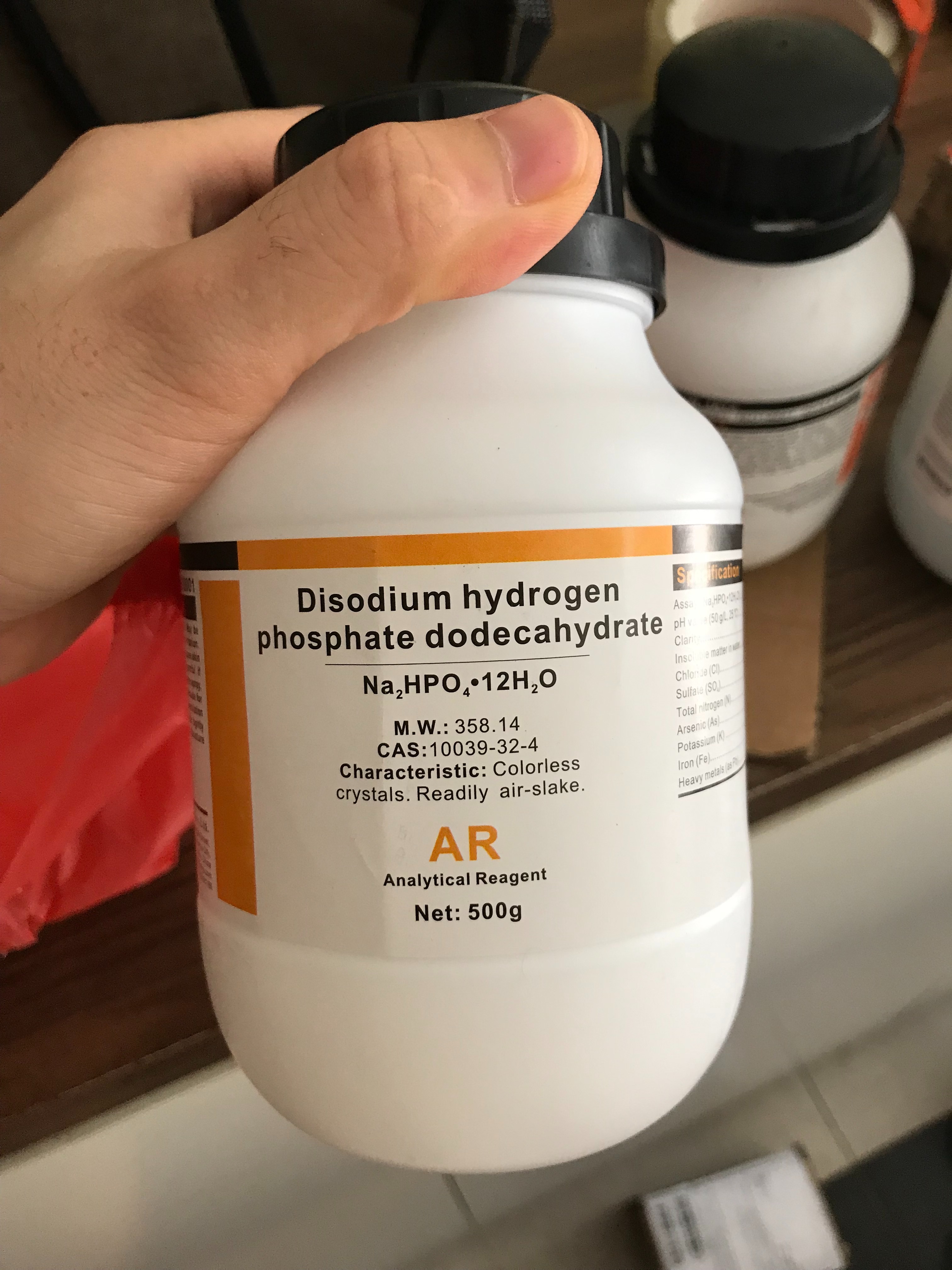 NA2HPO4 lọ 500g NA2HPO4.12H2O