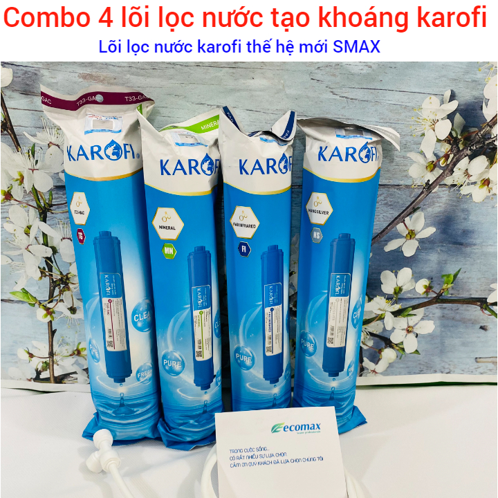 Combo 4 lõi tạo khoáng karofi - lõi lọc nước số 5,6,8,9 karofi