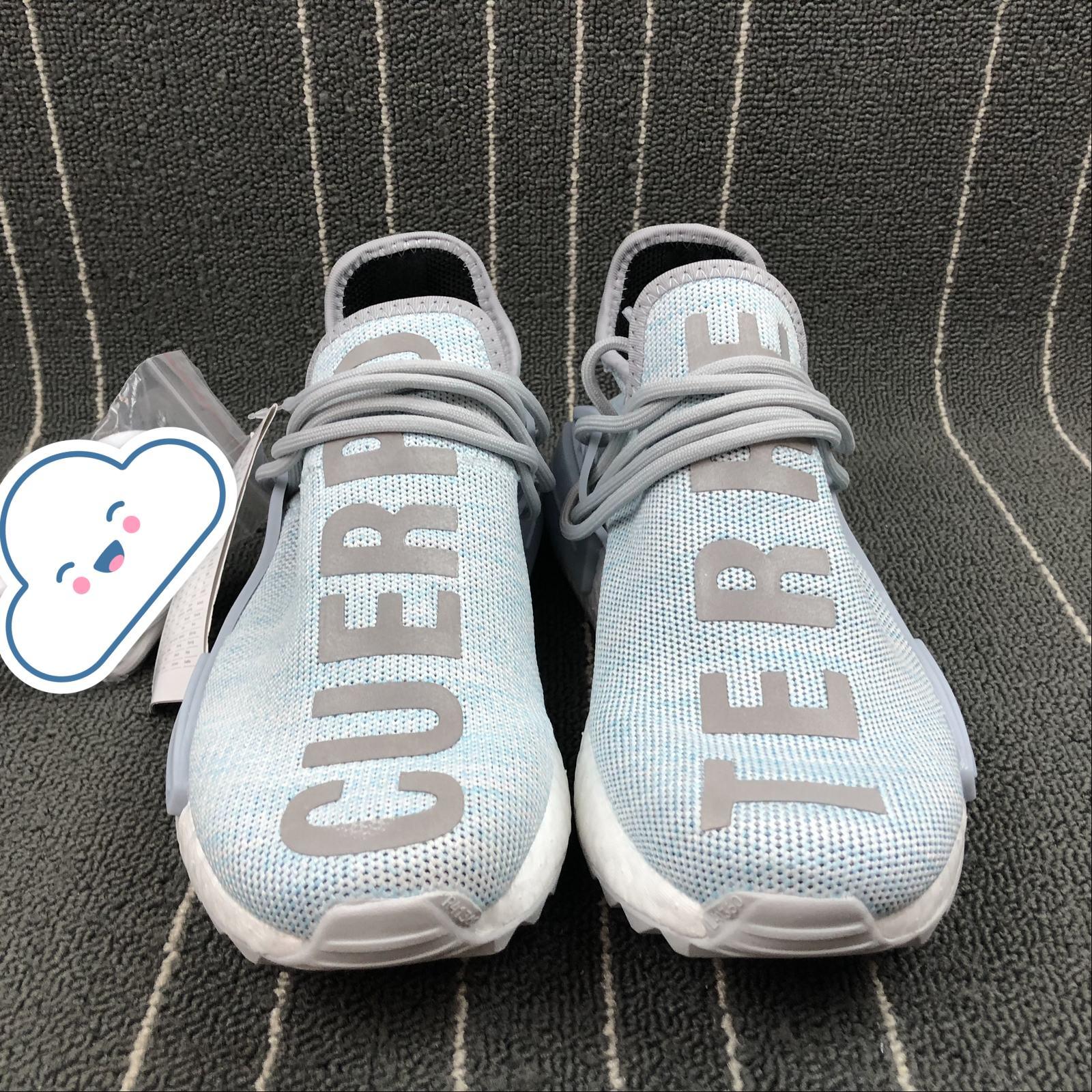 [Full Box] Giày thể thao HUMAN RACE NMD Xanh xám nhạt tím