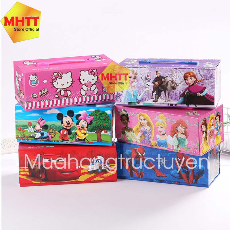 [QUÁ RẺ] Hộp Bút Chì Màu 3 Tầng 54 Chi Tiết Với Hoạ Tiết Họat Hình Dễ Thương Giúp Bé Sáng Tạo Hơn Khi Vẽ Tranh Mỗi Loại Màu Được Để Riêng Ở 1 Ngăn Kéo, Giúp Bé Dễ Dàng Phân Biệt Hoặc Cất Giữ Màu Khi Không Sử Dụng