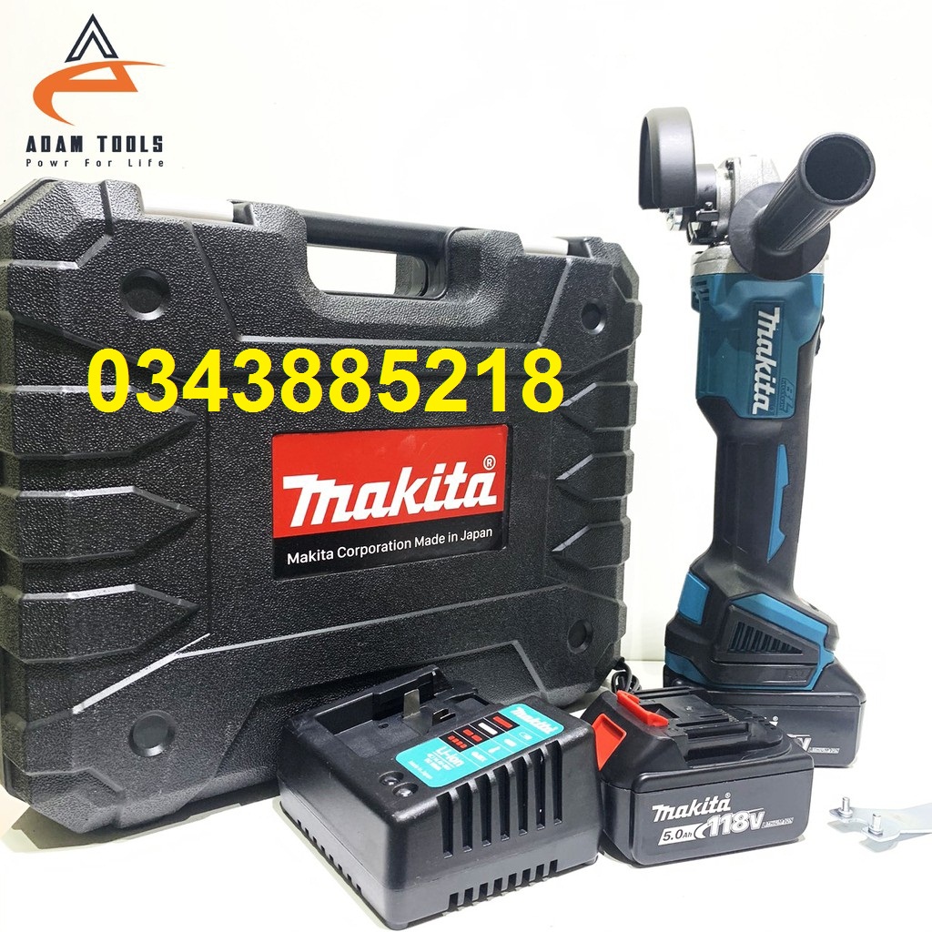 Máy mài pin makita 118v không chổi than 2 pin