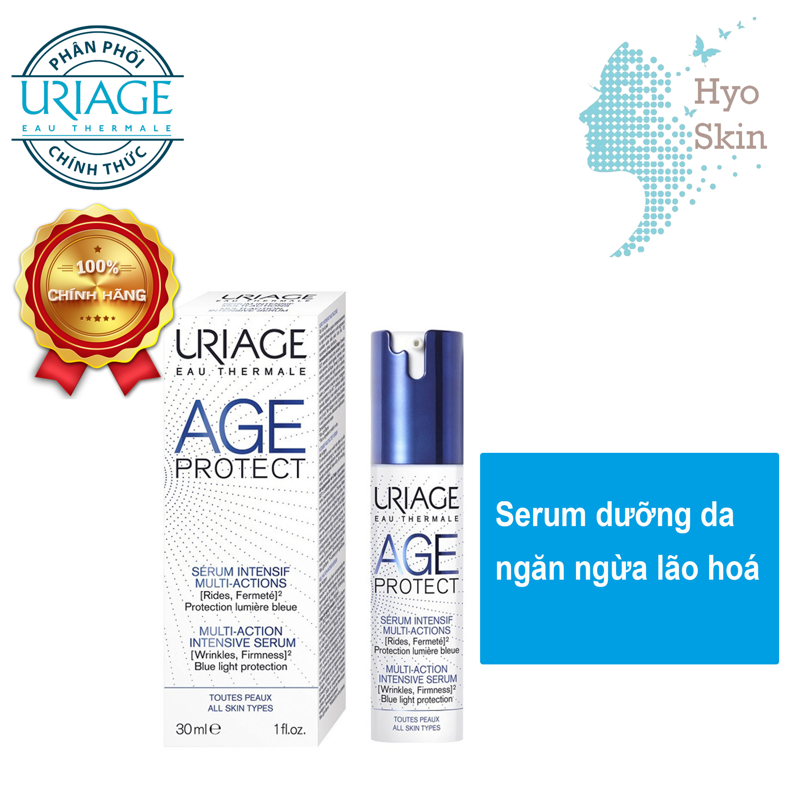 [HCM][CHÍNH HÃNG] Tinh Chất Dưỡng Da Ngăn Ngừa Lão Hóa URIAGE AGE PROTECT SERUM INTENSIF MULTI-ACT 30ml