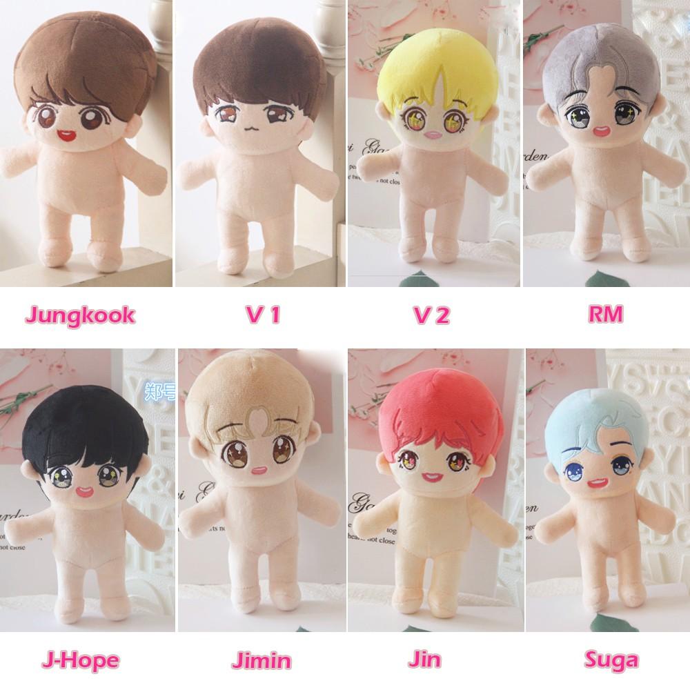 ( 20cm ) Doll Bangtan Boys búp bê V Suga Jimin Jin JHope RM Jungkook không kèm outfit