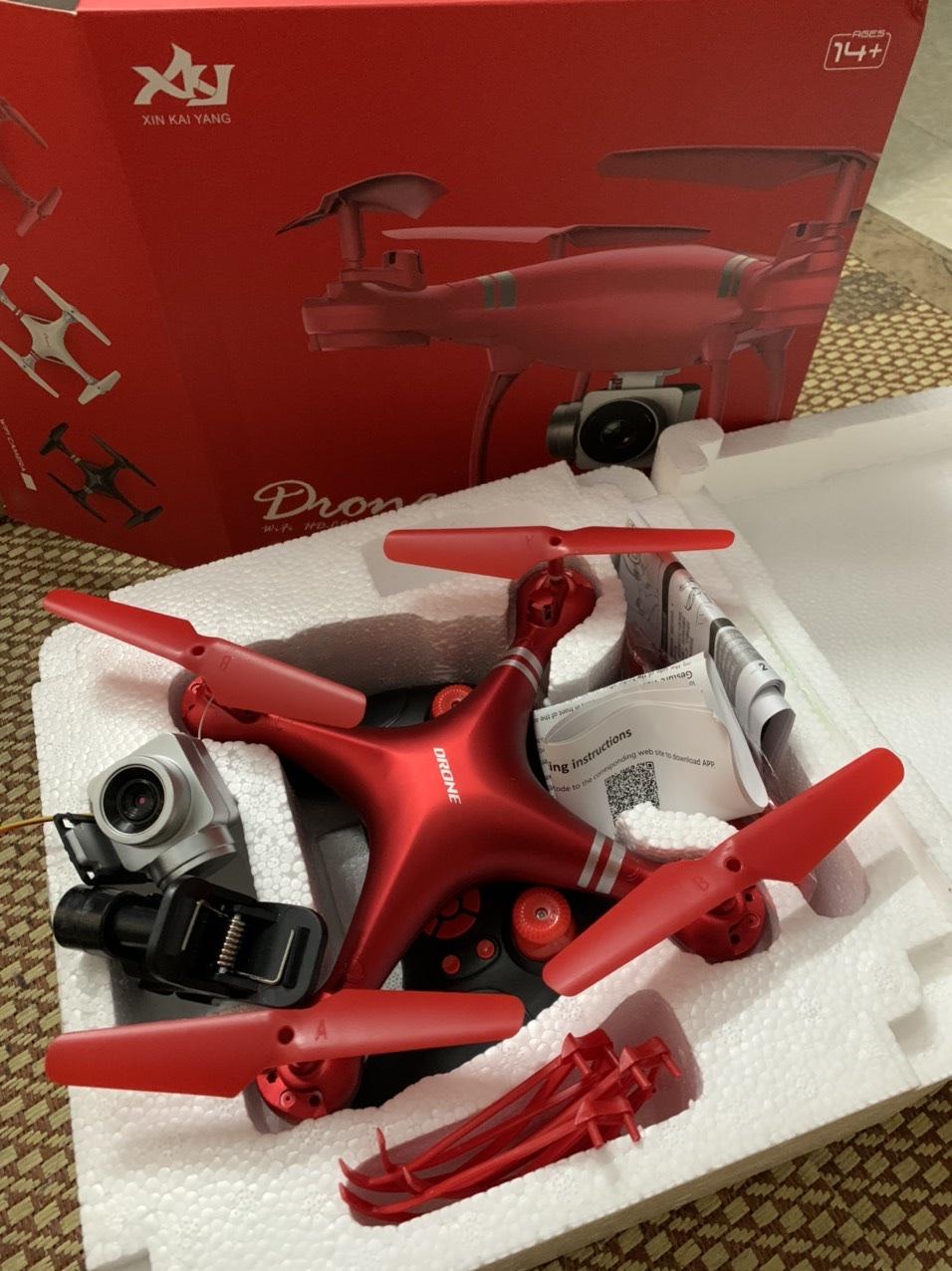 BỘ ĐỦ CAMERA - Máy bay Flycam KY101 máy ảnh camera 2.0Mpa - HD 720P truyền trực tiếp về điện thoại - Có chế độ tự về bằng 1 nút bấm trên tay điều khiển - Máy bay chụp ảnh - Flycam giá rẻ