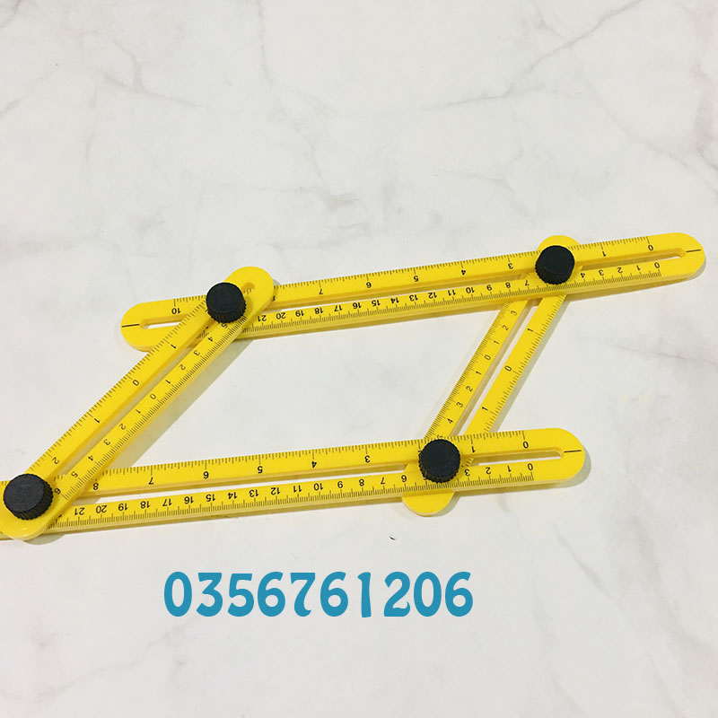 Thước đo góc cạnh đa năng thước xếp thước đo 4 góc