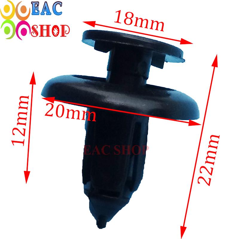 Chốt nhựa ô tô, lở nhựa ô tô ,mã 1025 vít nhựa ô tô, ốc nhựa , ốc nhựa nội, ngoại thất mã số : 1025 bộ 20 cái màu đen- EACSHOP