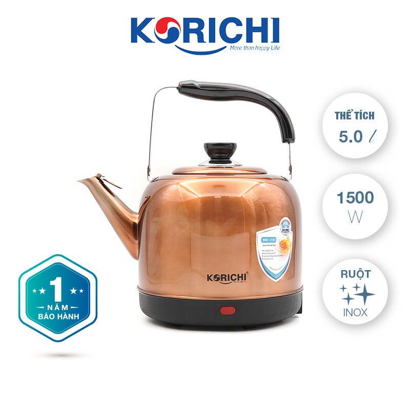 Ấm siêu tốc Korichi-5150 tự ngắt điện khi sôi (5L)