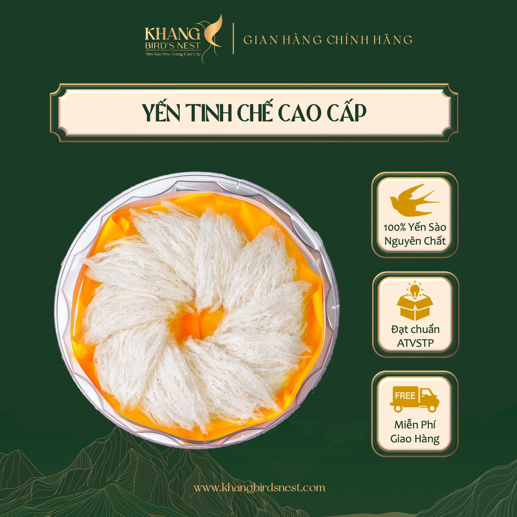 Yến tinh chế cao cấp khang