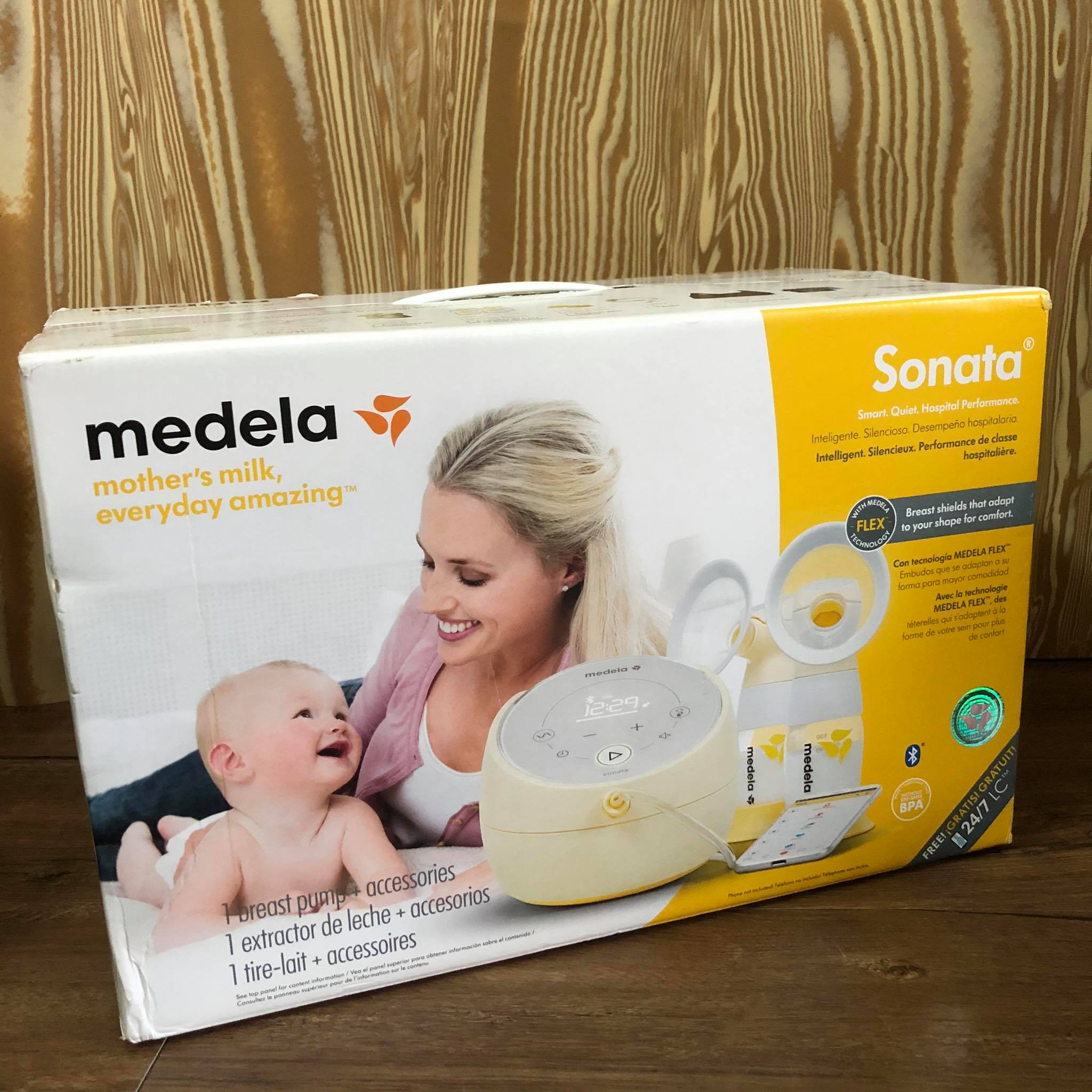 .chính hãng: máy hút sữa medela sonata flex nguyên tem