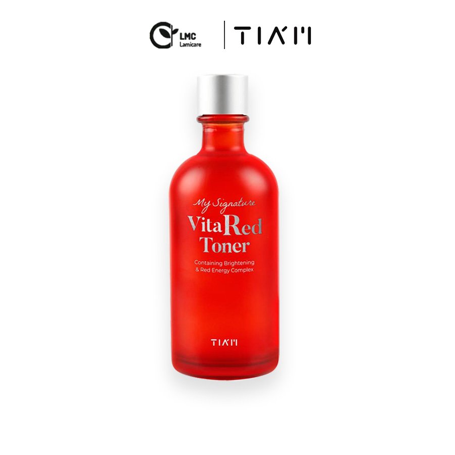 Nước Hoa Hồng Dưỡng Trắng, Se Khít Lỗ Chân Lông Giảm Thâm Nám Tiam My Signature Vita Red Toner 130ml