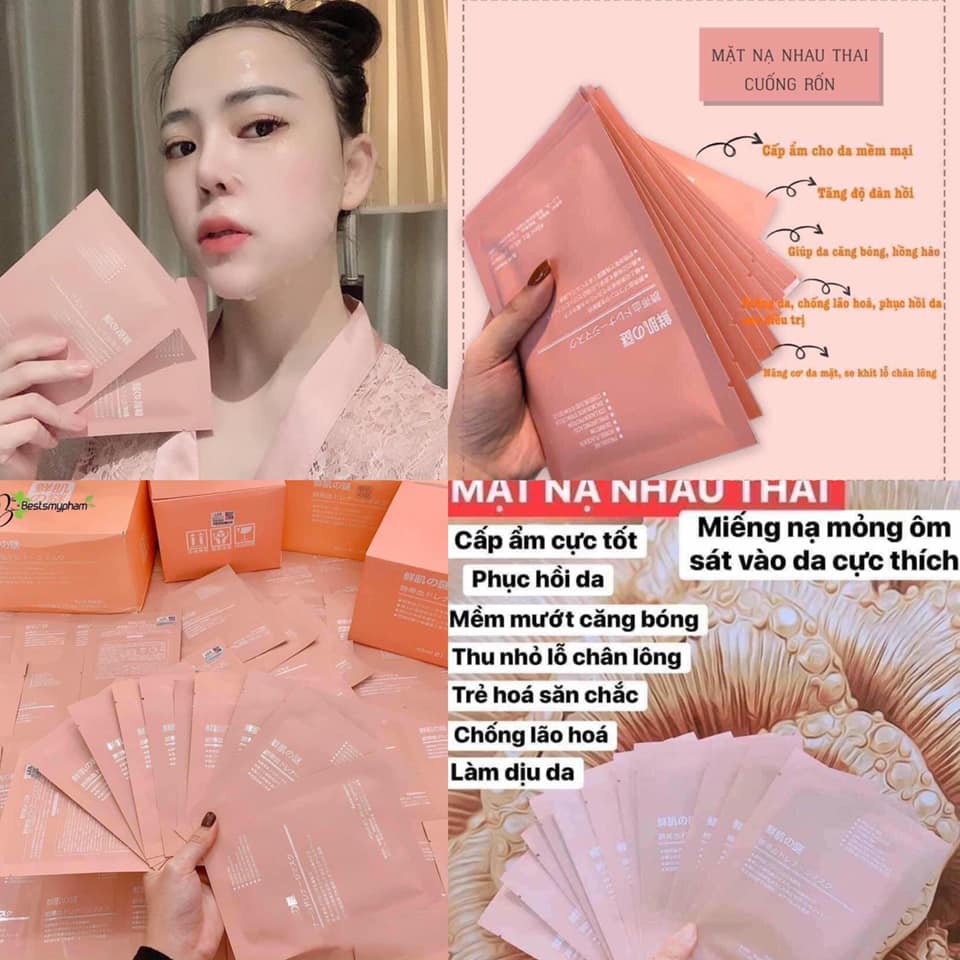 Mặt Nạ Nhau Thai Cừu Cao Cấp Nhật Bản Hộp 50 Miếng