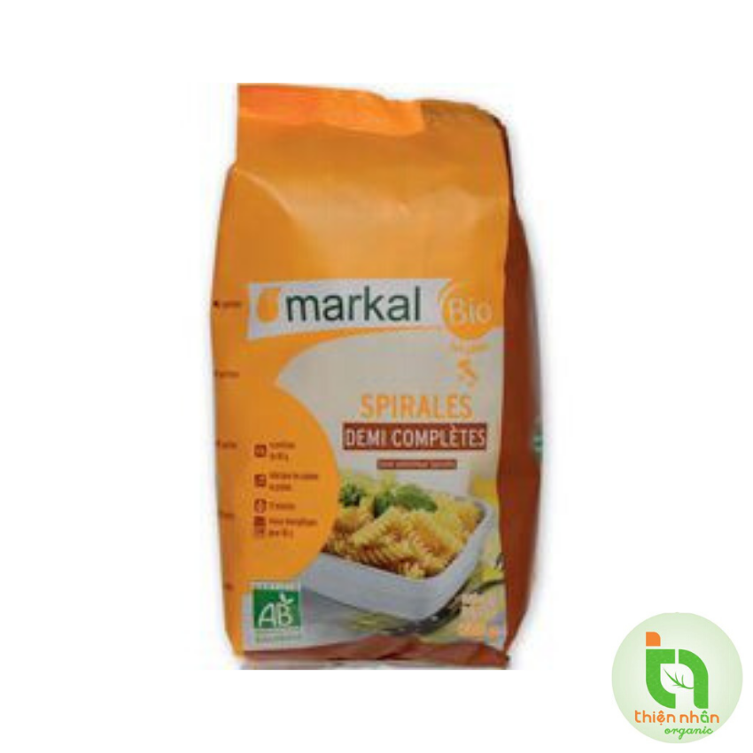 Mì xoắn bán lứt hữu cơ Markal 500g