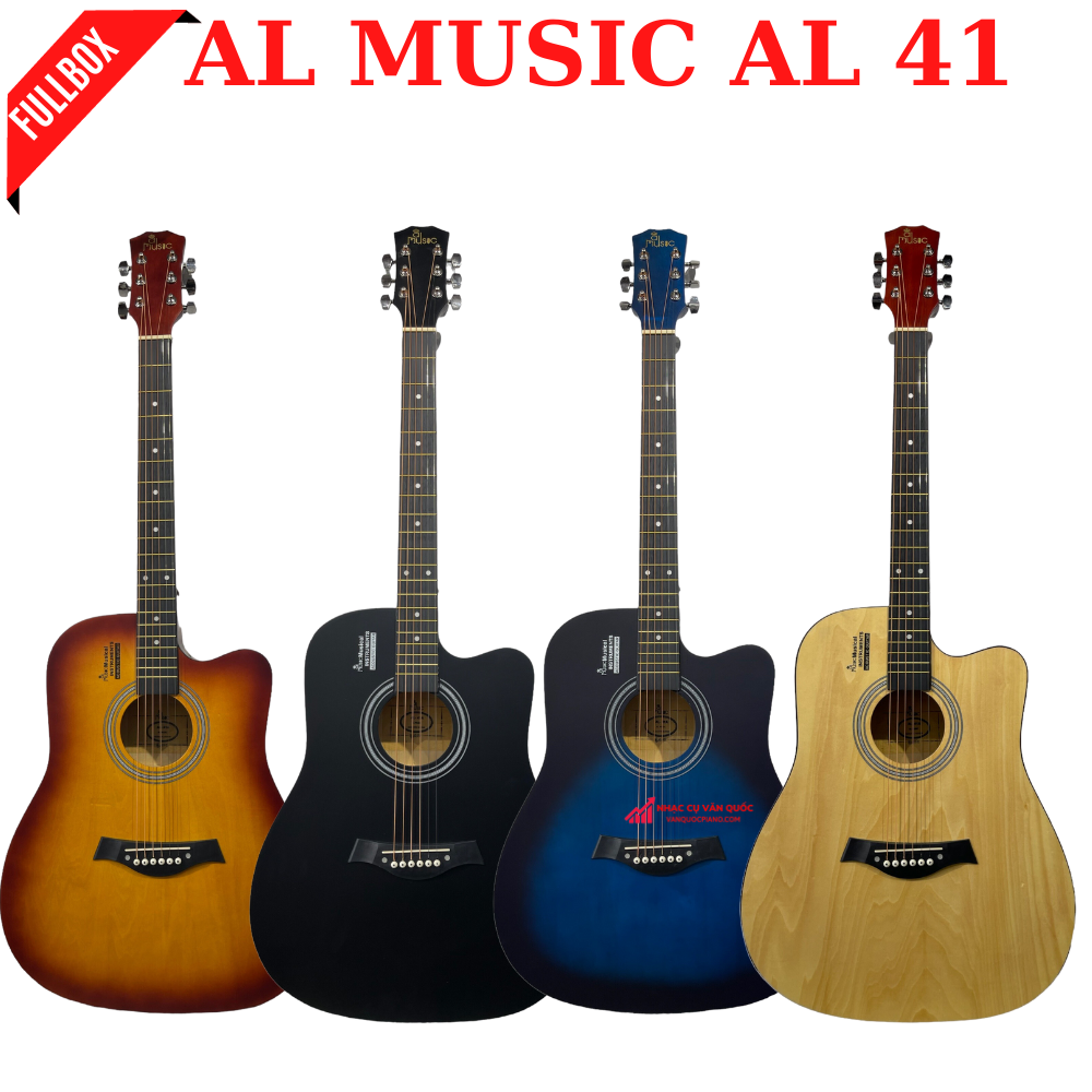 Đàn guitar acoustic al 41a + tặng kèm bộ phụ kiện 6 món