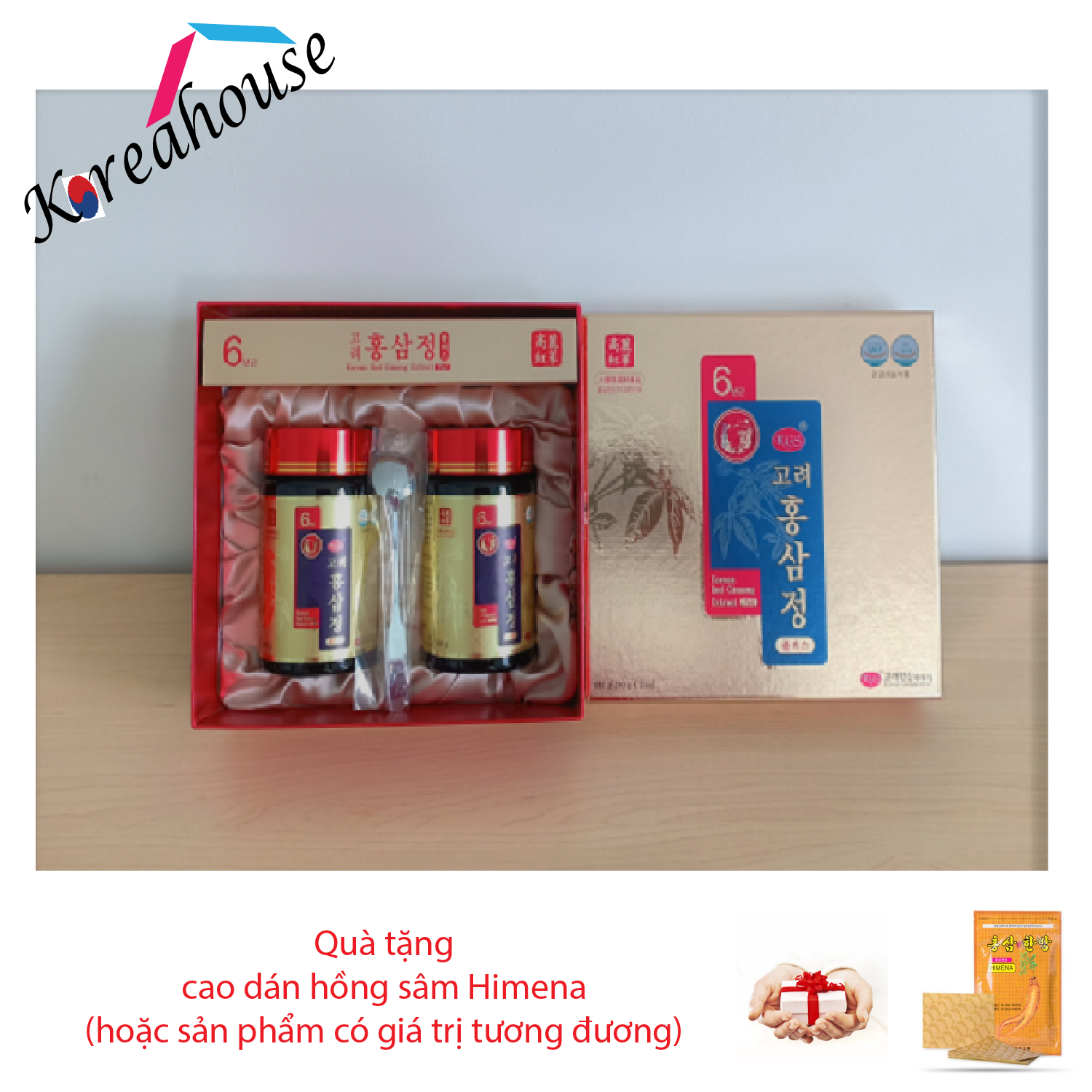 [HCM]Cao hồng sâm 6 năm tuổi KGS Plus Hàn Quốc (Hộp 2 lọ)