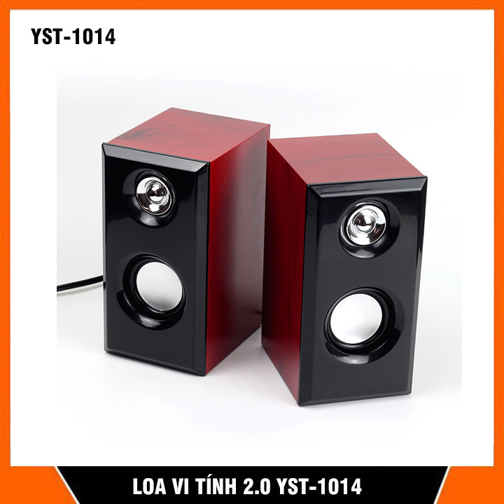 Loa Vi tính 2.0 YST-1014 Vân Gỗ | YST-1046, loa 2 quả Có Led đổi màu, âm thanh to rõ, chân USB