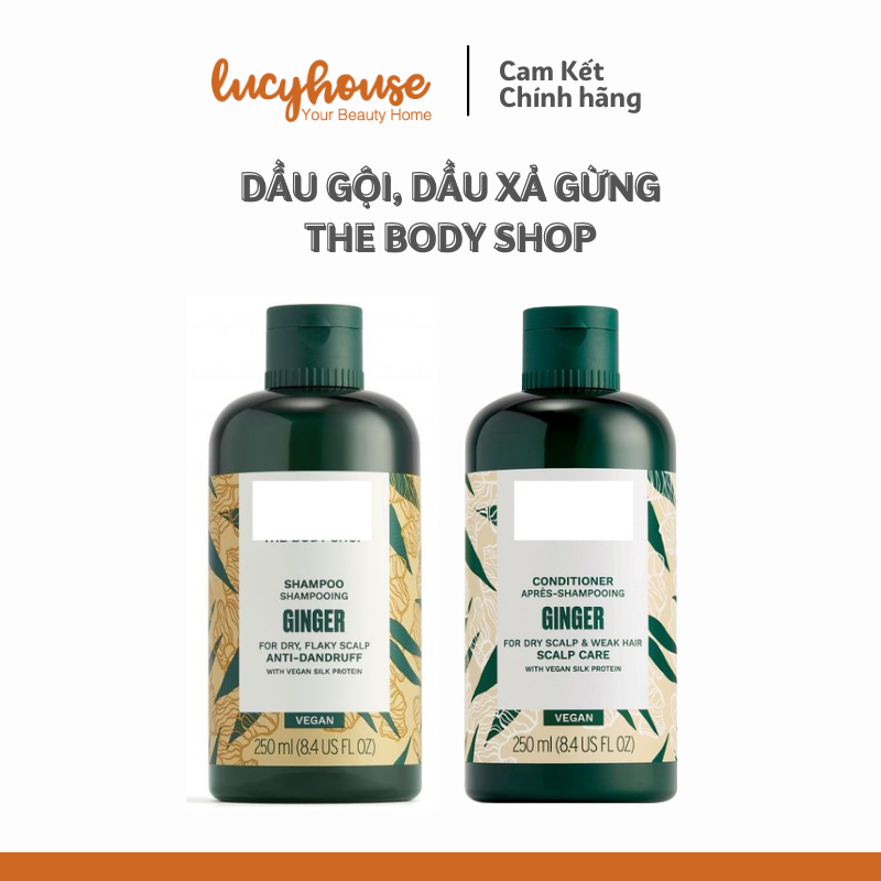 Dầu gội giảm gàu gừng Ginger hữu cơ the Body Shop