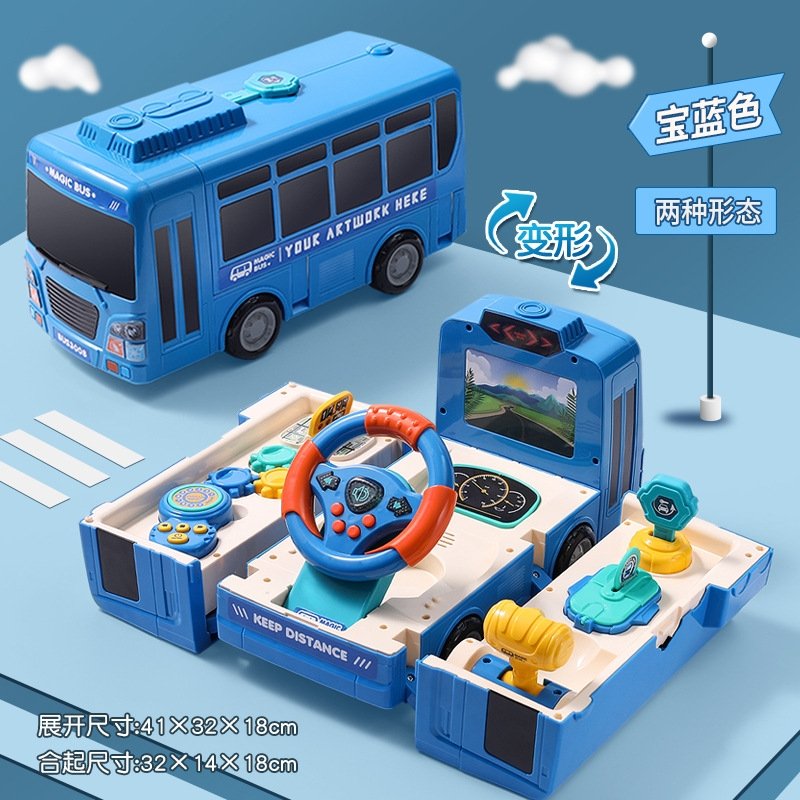 Xe bus biến hình đa năng – Xe ô tô biến hình đã năng - Đồ chơi sáng tạo – Đồ chơi thông minh cho bé