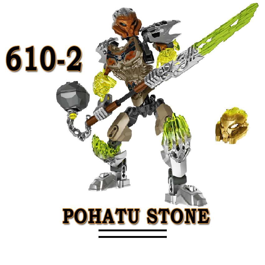 Đồ chơi lắp ráp KSZ Bionicle 610-2 Pohatu Stone 90 mảnh ghép unboxing giá rẻ cho bé trên 8 tuổi - New4all