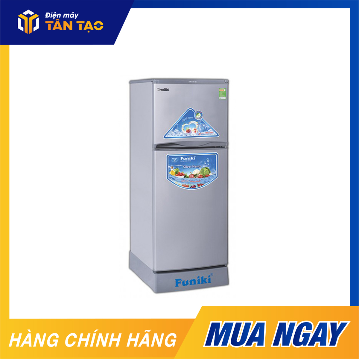 Tủ lạnh Funiki Hòa Phát FR 135CD 130 lít - xám